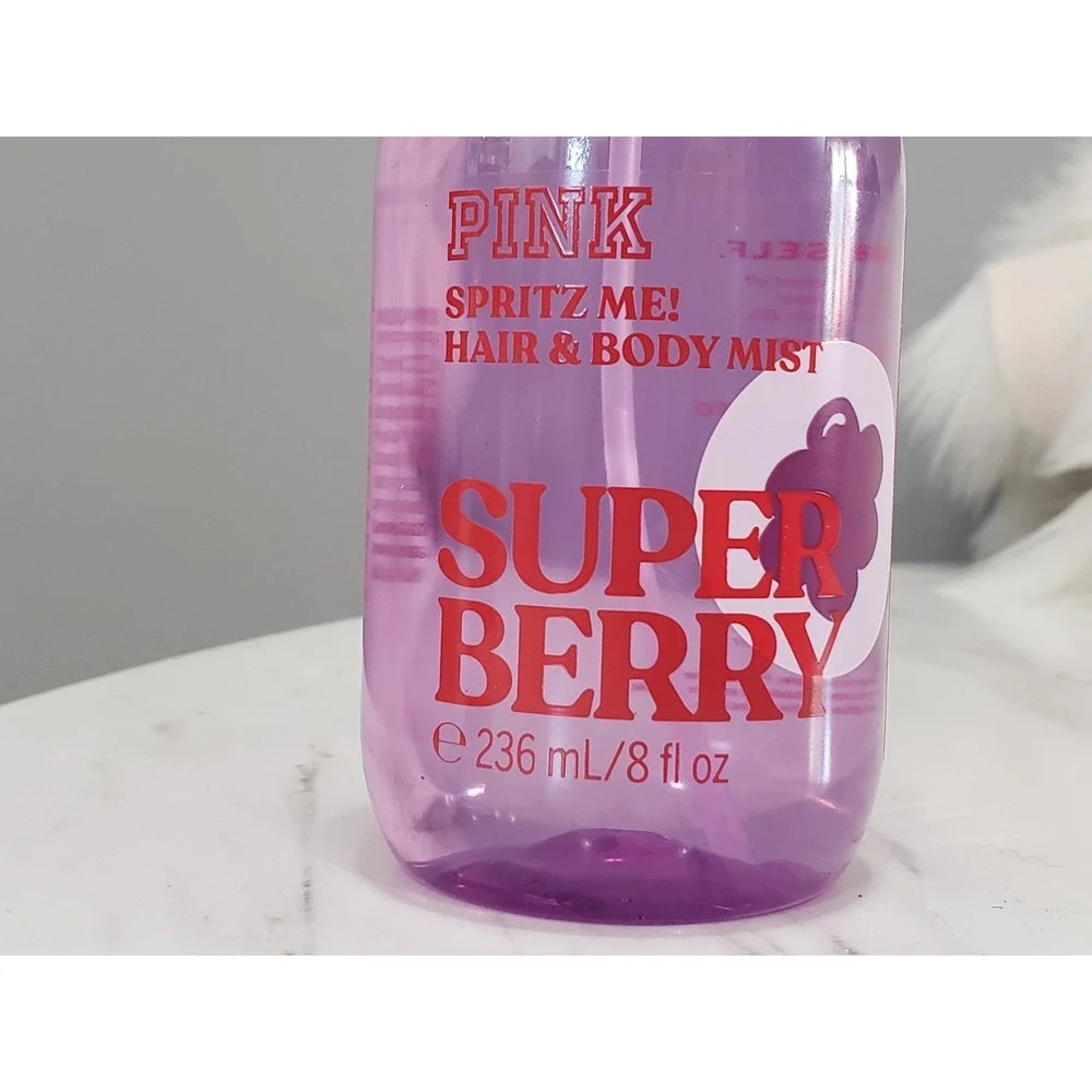 VICTORIA'S SECRET PINK SUPER BERRY WOMEN HAIR & BODY MIST 8 FL OZ  NEW